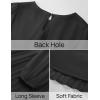 imageZESICA Womens Fall Long Sleeve Dresses 2025 Casual Crewneck Chiffon Swing Pleated A Line Cocktail Party Midi DressBlack