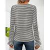imageZESICA Womens Puff Long Sleeve Square Neck Shirts Fall Causal Trendy Tunic TopsDrakgrey