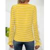 imageZESICA Womens Puff Long Sleeve Square Neck Shirts Fall Causal Trendy Tunic TopsYellow
