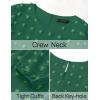 imageZESICA Womens Springl Long Sleeve Maxi Dresses Casual Crew Neck Swiss Dot Tiered Flowy A Line Wedding Guest DressGreen