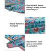 imageZESICA Womens Bohemian Floral Printed Wrap V Neck Short Sleeve Split Beach Party Maxi DressGreen