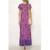 imageZESICA Womens Bohemian Floral Printed Wrap V Neck Short Sleeve Split Beach Party Maxi DressPurple