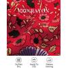 imageZESICA Womens Bohemian Floral Printed Wrap V Neck Short Sleeve Split Beach Party Maxi DressRed