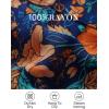 imageZESICA Womens Bohemian Floral Printed Wrap V Neck Short Sleeve Split Beach Party Maxi DressRoyal Blue