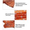 imageZESICA Womens Bohemian Floral Printed Wrap V Neck Short Sleeve Split Beach Party Maxi DressTangerine