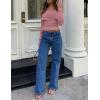 imageZESICA Long Sleeve Shirts for Womens Ribbed Knit Off Shoulder Slim Fit Going Out Tops Outfits 2025 Trendy Fashion ClothesDarkpink