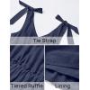 imageZESICA Womens 2025 Summer Boho Casual V Neck Sleeveless Midi Dresses Tie Shoulder Flowy Tiered A Line Beach Long SundressNavy