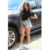 imageZESICA Womens Short Sleeve Crewneck T Shirt Summer Ribbed Knit Slim Fit Basic Solid Color Tee TopsBlack