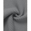 imageZESICA Womens Short Sleeve Crewneck T Shirt Summer Ribbed Knit Slim Fit Basic Solid Color Tee TopsDarkgrey