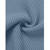 imageZESICA Womens Short Sleeve Crewneck T Shirt Summer Ribbed Knit Slim Fit Basic Solid Color Tee TopsDustyblue
