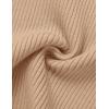 imageZESICA Womens Short Sleeve Crewneck T Shirt Summer Ribbed Knit Slim Fit Basic Solid Color Tee TopsToffee
