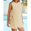imageZESICA Womens Summer Two Piece Sweater Lounge Sets Casual Knit Trendy Tunic and Shorts OutfitsApricot