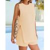 imageZESICA Womens Summer Two Piece Sweater Lounge Sets Casual Knit Trendy Tunic and Shorts OutfitsBeige