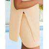 imageZESICA Womens Summer Two Piece Sweater Lounge Sets Casual Knit Trendy Tunic and Shorts OutfitsBeige