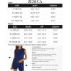 imageZESICA Womens Summer Two Piece Sweater Lounge Sets Casual Knit Trendy Tunic and Shorts OutfitsDark Blue