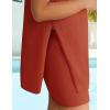 imageZESICA Womens Summer Two Piece Sweater Lounge Sets Casual Knit Trendy Tunic and Shorts OutfitsOrange