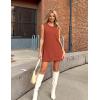 imageZESICA Womens Summer Two Piece Sweater Lounge Sets Casual Knit Trendy Tunic and Shorts OutfitsOrange