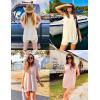 imageZESICA Womens Summer Two Piece Sweater Lounge Sets Casual Knit Trendy Tunic and Shorts OutfitsSage