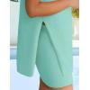 imageZESICA Womens Summer Two Piece Sweater Lounge Sets Casual Knit Trendy Tunic and Shorts OutfitsSage