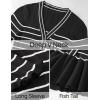 imageZESICA Womens Striped Sweater Dress 2025 Spring Long Sleeve V Neck Button Elegant Slim Fit Bodycon Knit DressesBlack