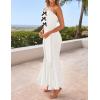 imageZESICA Womens Summer Elegant Off Shoulder Maxi Dress 2025 Sleeveless Mermaid Bodycon Wedding Party Long DressesWhite