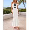 imageZESICA Womens Summer Elegant Off Shoulder Maxi Dress 2025 Sleeveless Mermaid Bodycon Wedding Party Long DressesWhite