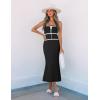 imageZESICA Womens Summer Strapless Bodycon Midi Dress 2025 Off Shoulder Ribbed Knit Cocktail Party Long DressesBlack