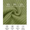 imageZESICA Womens 2025 Ribbed Tank Tops Summer Sleeveless High Neck Casual Slim Fitted Basic Knit ShirtsBean Green