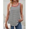imageZESICA Womens Summer Casual Striped Tank Top Sleeveless Scoop Neck Loose Fit Color Block Tops 2025 Fashion ClothesBlack