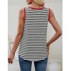 imageZESICA Womens Summer Casual Striped Tank Top Sleeveless Scoop Neck Loose Fit Color Block Tops 2025 Fashion ClothesBlack