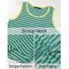 imageZESICA Womens Summer Casual Striped Tank Top Sleeveless Scoop Neck Loose Fit Color Block Tops 2025 Fashion ClothesGreen