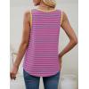 imageZESICA Womens Summer Casual Striped Tank Top Sleeveless Scoop Neck Loose Fit Color Block Tops 2025 Fashion ClothesPink