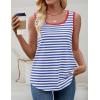 imageZESICA Womens Summer Casual Striped Tank Top Sleeveless Scoop Neck Loose Fit Color Block Tops 2025 Fashion ClothesRoyal