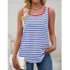imageZESICA Womens Summer Casual Striped Tank Top Sleeveless Scoop Neck Loose Fit Color Block Tops 2025 Fashion ClothesRoyal
