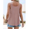 imageZESICA Womens Summer Eyelet Tank Tops Loose Trendy Scoop Neck Sleeveless Flowy ShirtsDarkpink