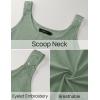 imageZESICA Womens Summer Eyelet Tank Tops Loose Trendy Scoop Neck Sleeveless Flowy ShirtsSage