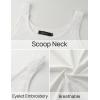 imageZESICA Womens Summer Eyelet Tank Tops Loose Trendy Scoop Neck Sleeveless Flowy ShirtsWhite