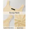 imageZESICA Womens Summer Eyelet Tank Tops Loose Trendy Scoop Neck Sleeveless Flowy ShirtsYellow