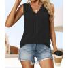 imageZESICA Womens Summer Tank Top Sleeveless V Neck Lace Loose Fit Basic Tops Shirts 2025 Fashion ClothesBlack