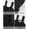 imageZESICA Womens Sleeveless V Neck Jumpsuits Summer Casual Loose One Piece Overalls Oversized Wide Leg Rompers with PocketsBlack