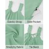 imageZESICA Womens Sleeveless V Neck Jumpsuits Summer Casual Loose One Piece Overalls Oversized Wide Leg Rompers with PocketsGreen