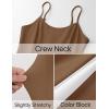 imageZESICA Womens Spaghetti Strap Maxi Dress 2025 Summer Sleeveless Color Block A Line Flowy Party DressesBrown