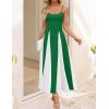 imageZESICA Womens Spaghetti Strap Maxi Dress 2025 Summer Sleeveless Color Block A Line Flowy Party DressesGreen