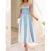 imageZESICA Womens Spaghetti Strap Maxi Dress 2025 Summer Sleeveless Color Block A Line Flowy Party DressesSky