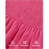 imageZESICA Womens Summer Boho Strapless Maxi Dress 2025 Casual Sleeveless Off Shoulder Smocked Tiered Beach Long SundressHot Pink