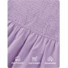 imageZESICA Womens Summer Boho Strapless Maxi Dress 2025 Casual Sleeveless Off Shoulder Smocked Tiered Beach Long SundressPurple