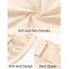 imageZESICA Womens Summer Sleeveless Mini Dress 2025 Sexy Strapless High Waist Pleated A Line Swing Party Short DressesApricot