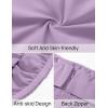 imageZESICA Womens Summer Sleeveless Mini Dress 2025 Sexy Strapless High Waist Pleated A Line Swing Party Short DressesPurple