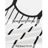 imageZESICA Womes Summer Sleeveless Striped Midi Dress 2025 Knit Casual Elegant A Line Swing Long DressesWhite