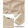 imageZESICA Long Sleeve Eyelet Tops for Womens Crew Neck Spring Shirts Casual Loose Blouses Trendy Clothes